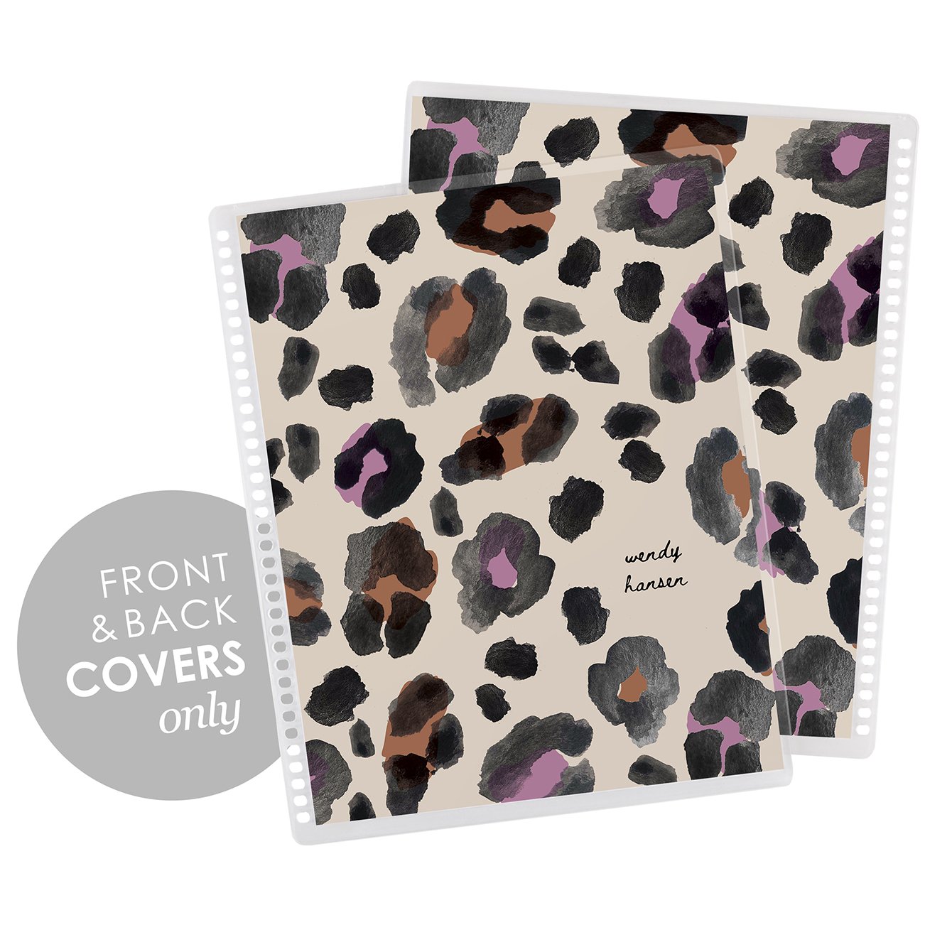 Watercolor Leopard Print Covers | Erin Condren