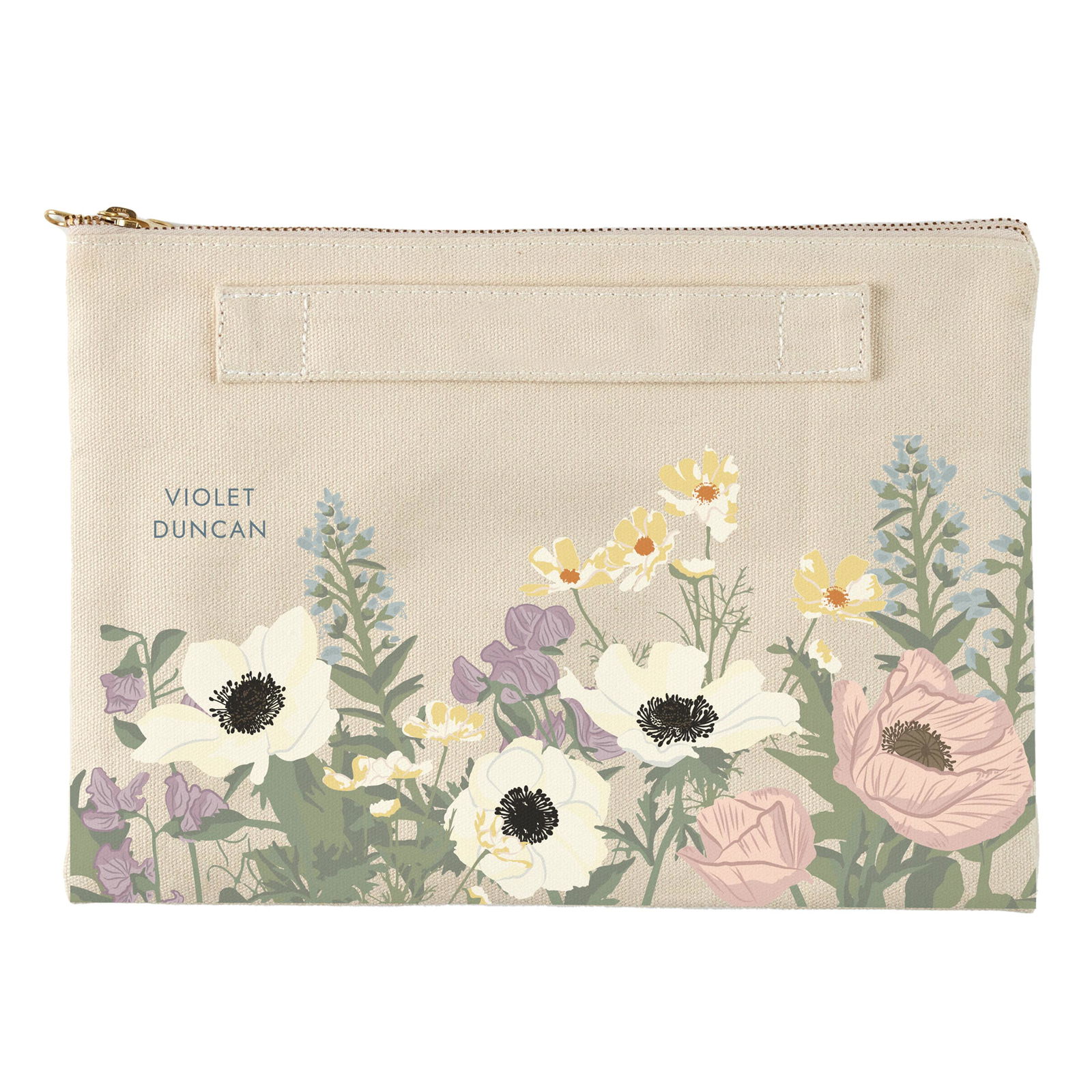 Jane Book Fans Geschenk – 'Run Like Mr. Collins Just Proposed' Kosmetiktasche, 23,5x17 Cm, Segeltuch