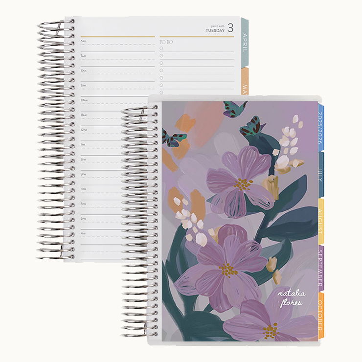 Bold Blooms Butterflies A5 Daily LifePlanner™ Duo | Erin Condren