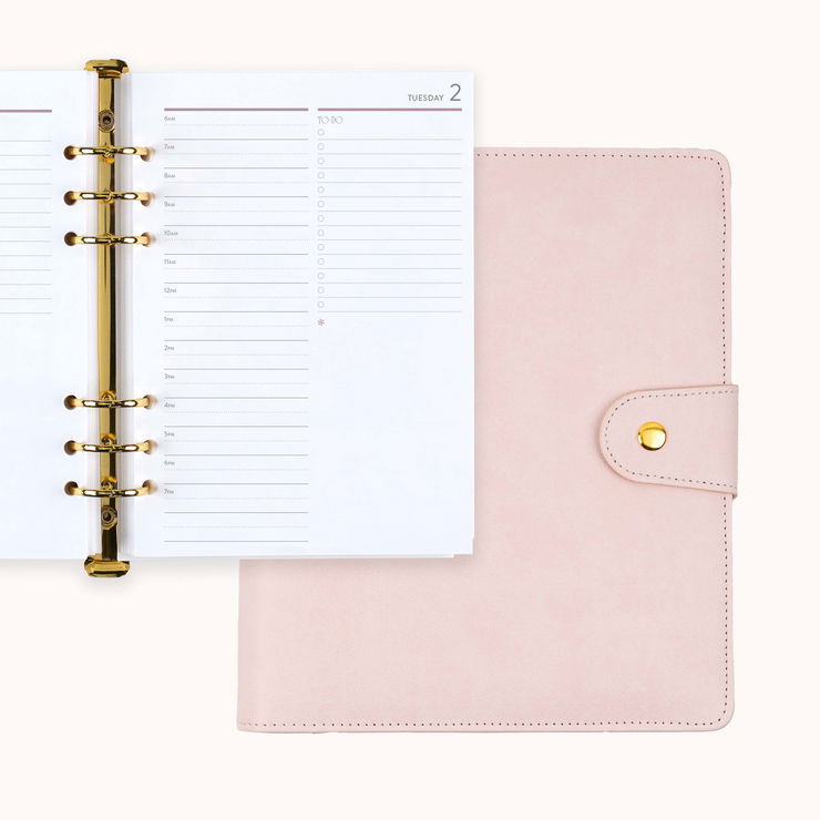 Light Blush A5 Daily LifePlanner™ Ring Agenda Erin Condren - Main Image