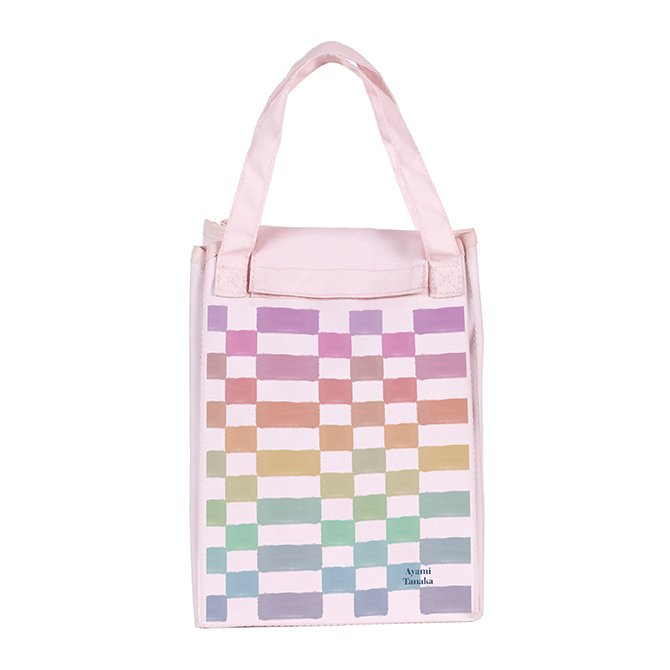 Watercolor Checkered Custom Insulated Lunch Tote Erin Condren