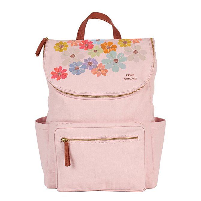 Colorful Cosmos Custom Backpack in Blush by Erin Condren