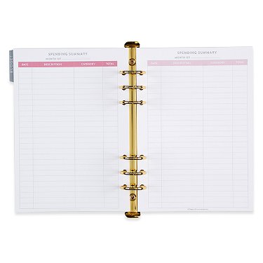  A5 Size Planner Weekly Lesson Inserts, Fits with Kate