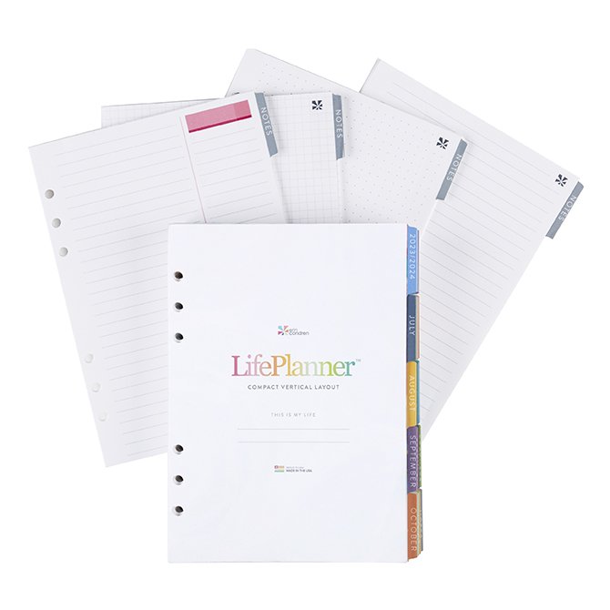 A5 Ring Agenda Weekly Calendar and Notes Insert Bundle by Erin Condren