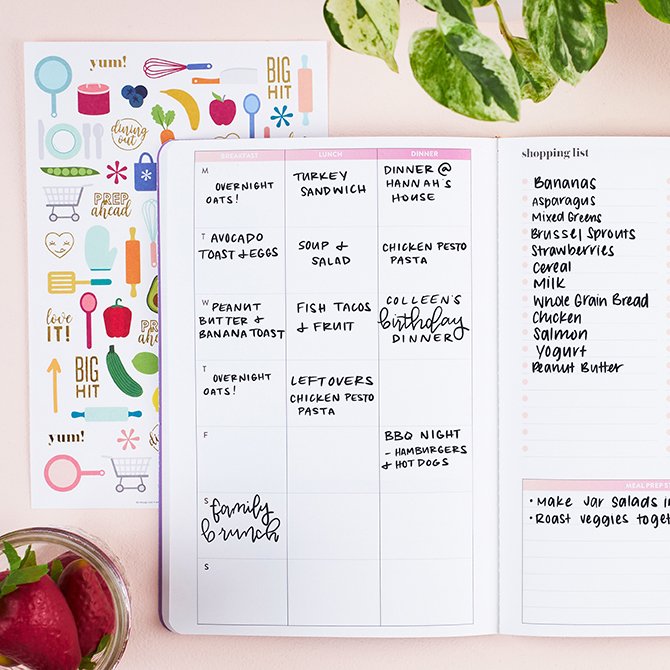 Recipe and Meal Planning Accessories Bundle by Erin Condren