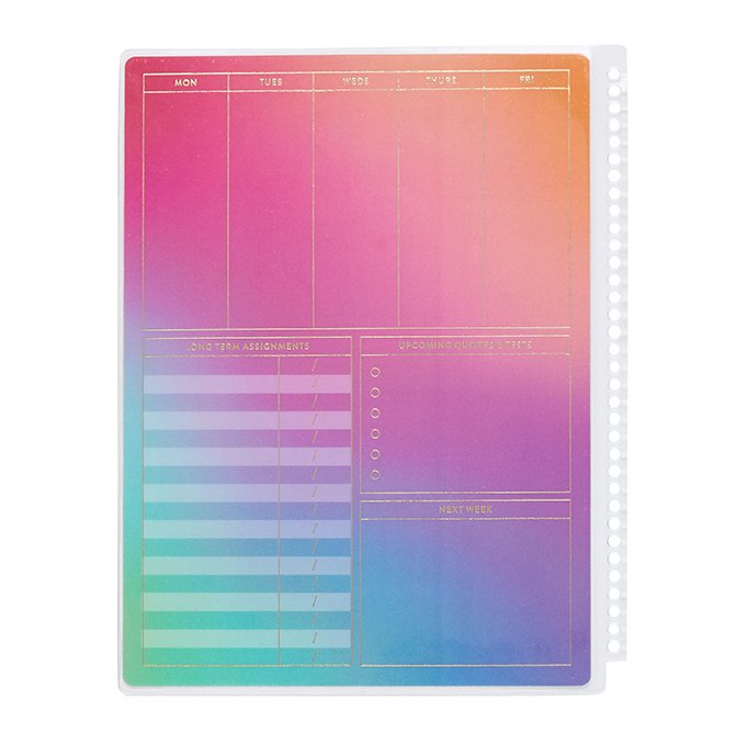 Colorblends Snap-In School Tracker Dashboard | Erin Condren