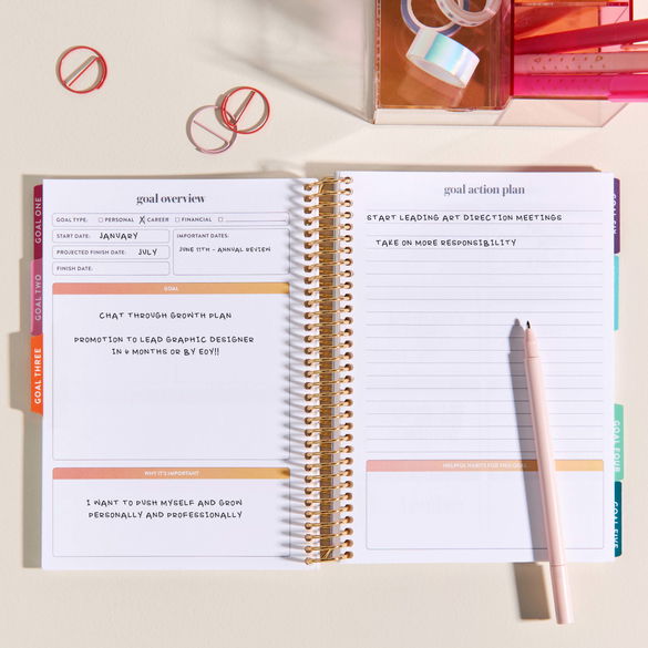 Goal Action A5 Goal Setting Planner | Erin Condren