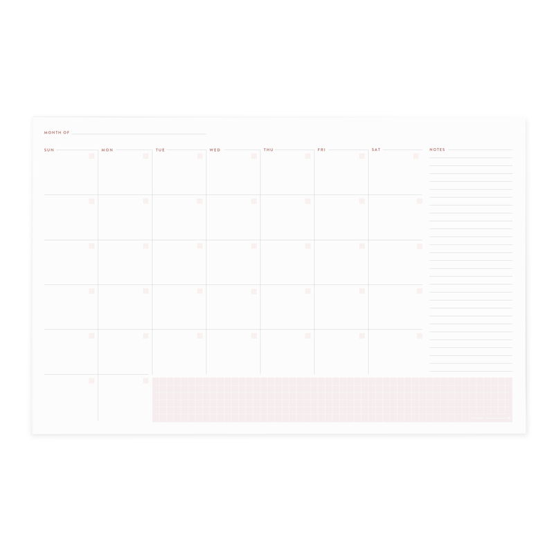 Focused Customizable Desk Calendar