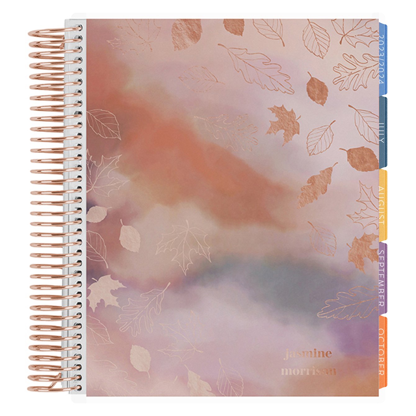 Erin Condren Metallic Monthly Tab Stickers Great for Customizing Tabbed Planners, Organizers, Agendas & Notebooks. 2 Clear Sticker Sheets with 12