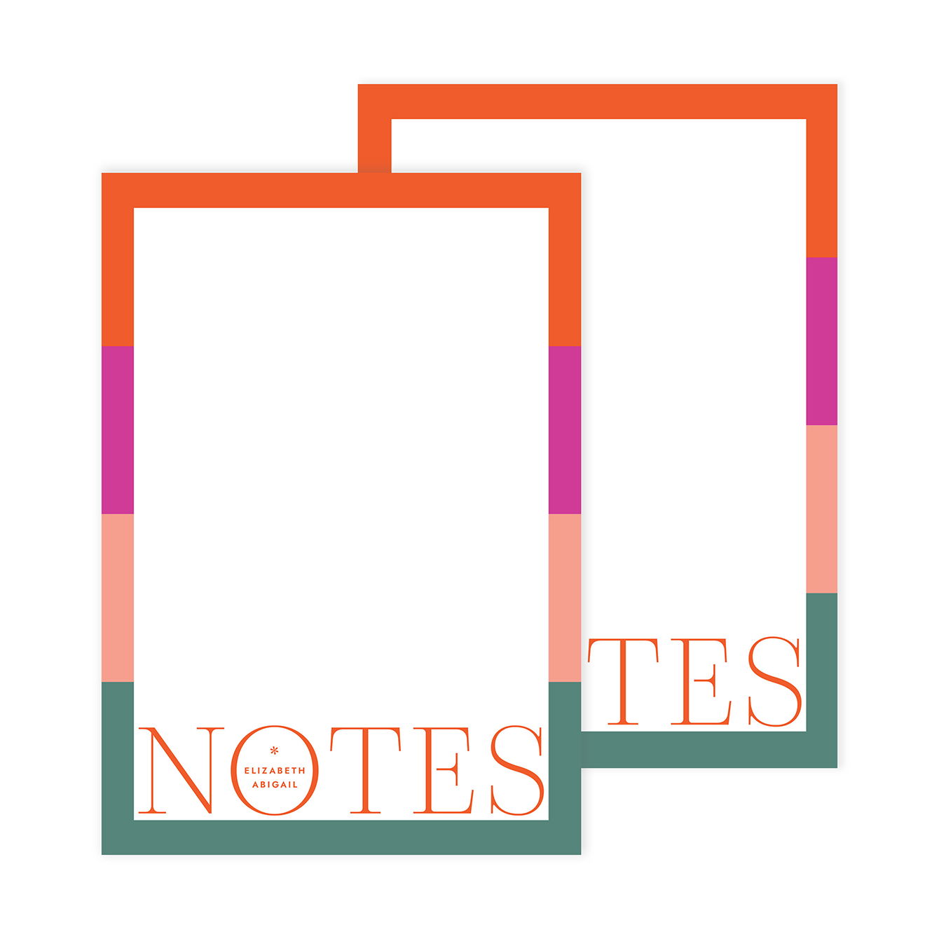 Colorblock Notes Notepad 2pk | Erin Condren
