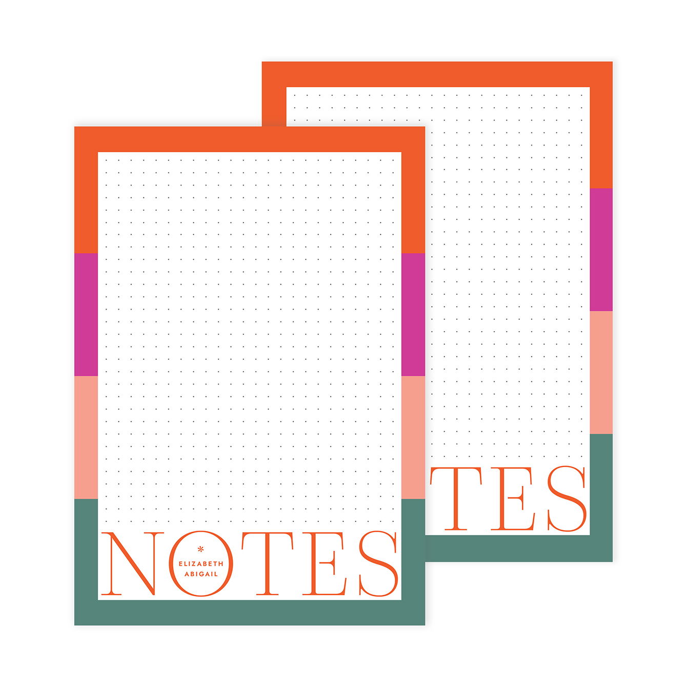 Colorblock Notes Notepad 2pk | Erin Condren