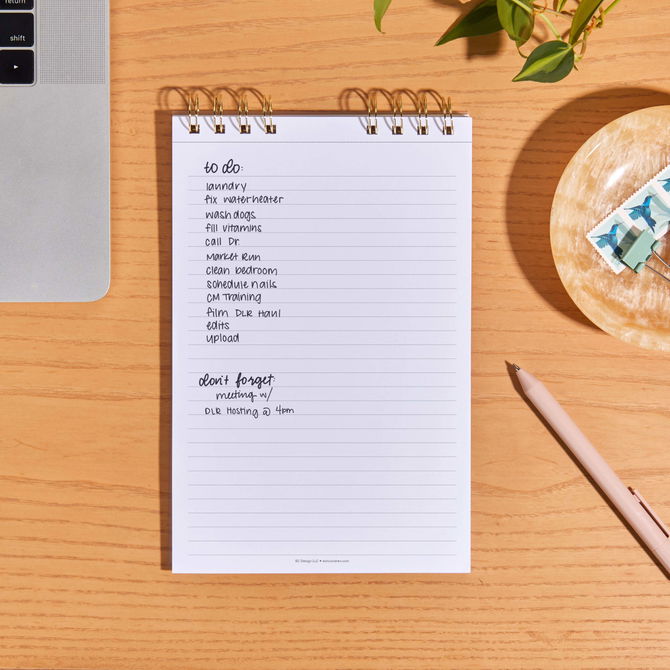 Colorblock Notes Lined Top Spiral Notepad | Erin Condren