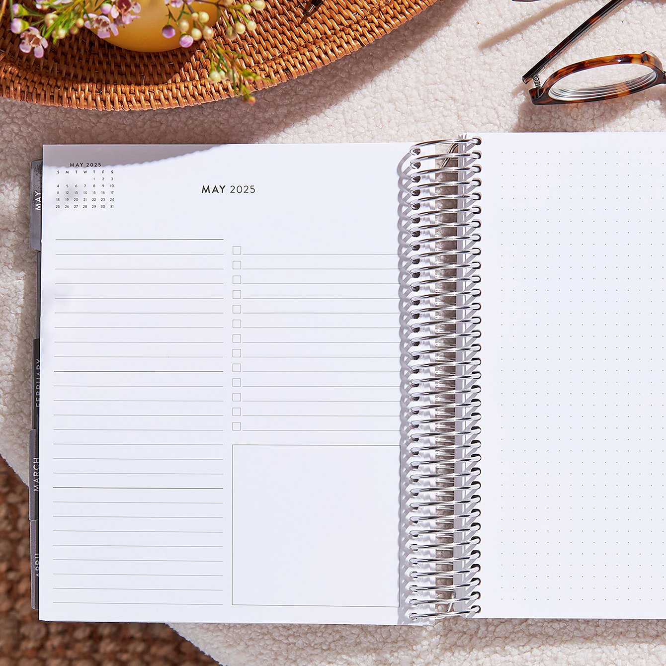 Blue Stripe Vegan Leather Focused Planner™ | Erin Condren