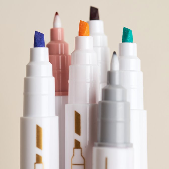 Sunset Focused Dual-Tip Markers 6-Pack