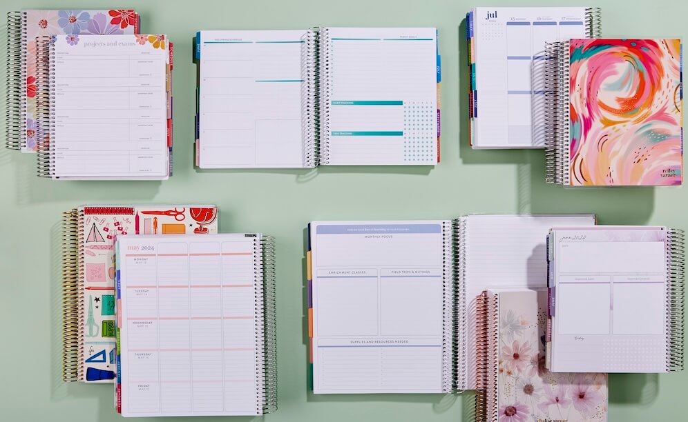 Homeschooling Essentials - Your Top 10 Homeschool Must Haves, Collection of planners for homeschooling parents, students, and families