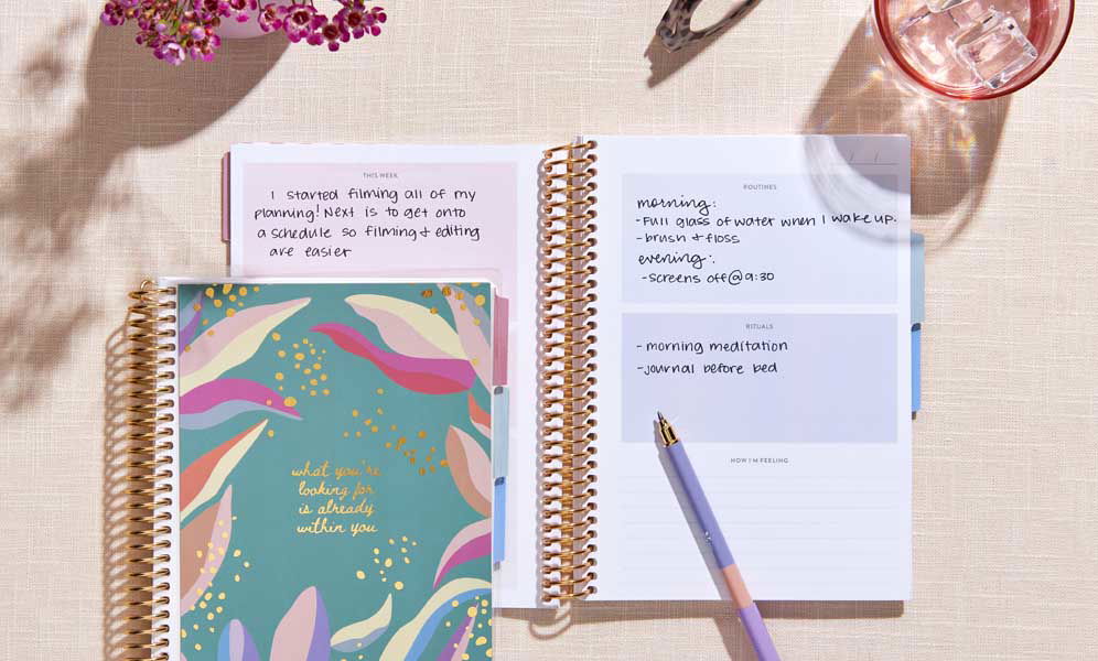 Journaling for Anxiety: How to Start - open self-care journal