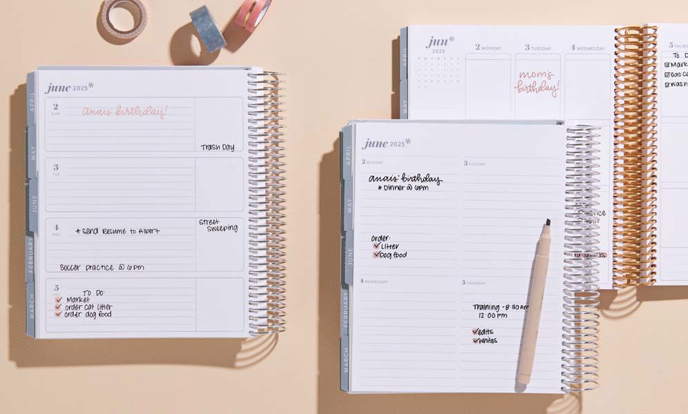 Vertical vs. Compact Vertical LifePlanner - Explore other weekly LifePlanner layouts