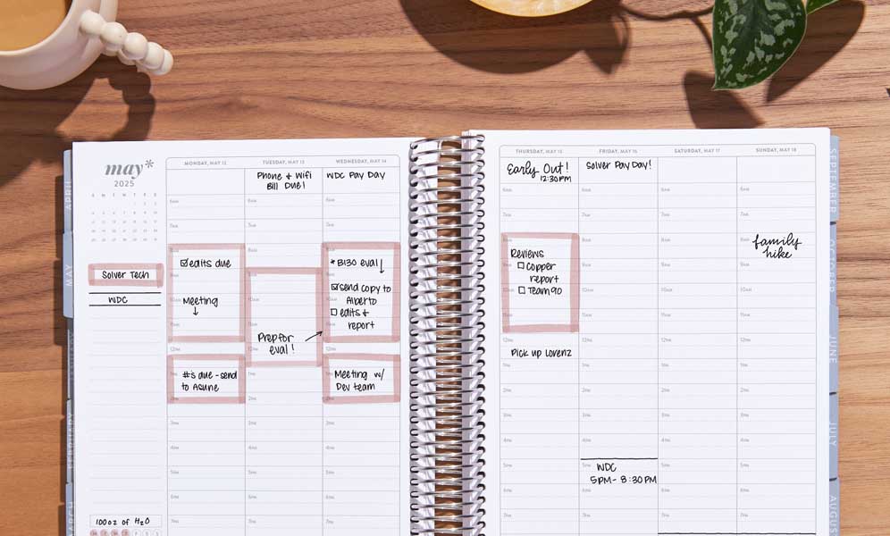 How to Plan in an Hourly LifePlanner Weekly Pages