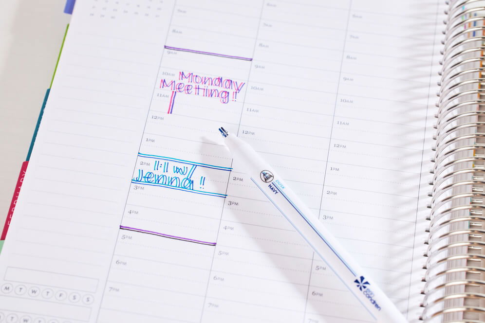 How to Plan in an Hourly LifePlanner - Time Blocking and Color Coding