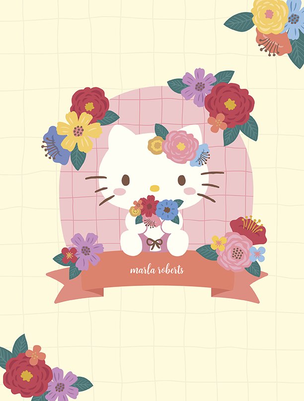 Hello Kitty Blushing Bouquet Covers Erin Condren