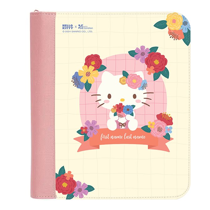 Hello Kitty Blushing Bouquet Premium Zip Folio Erin Condren