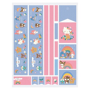 Hello Kitty Rainbow Relaxation Sticker Sheet