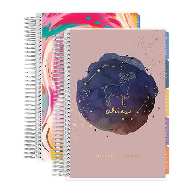 Camel A5 Ring Agenda Cover Gold by Erin Condren | 2023