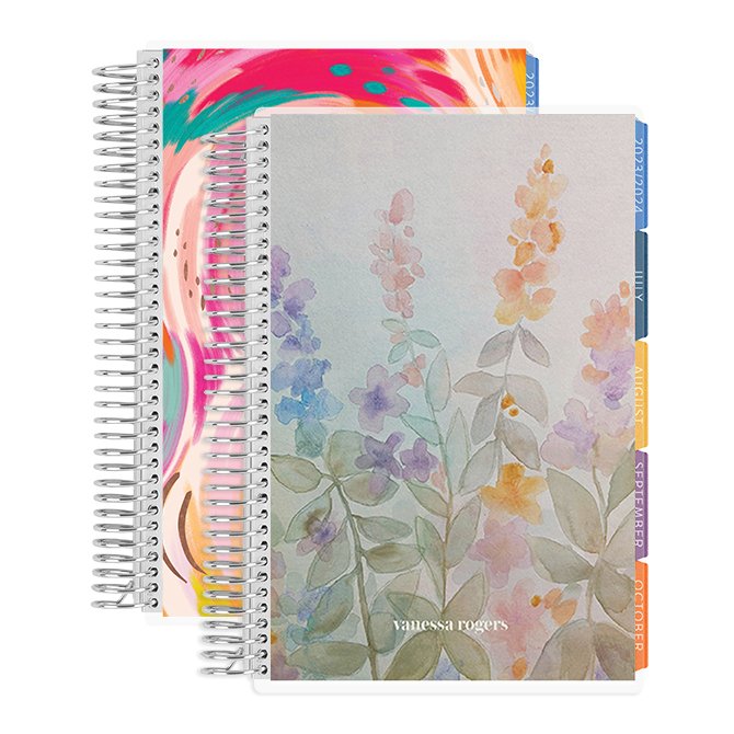 Watercolor Meadow Petite Planner self-care Journal by Erin Condren | 2024