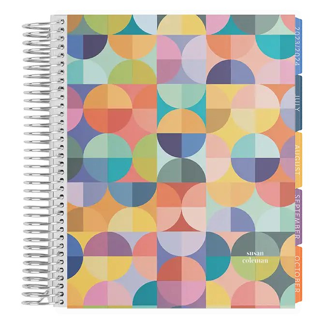 Abstract Wellness Dated Planner