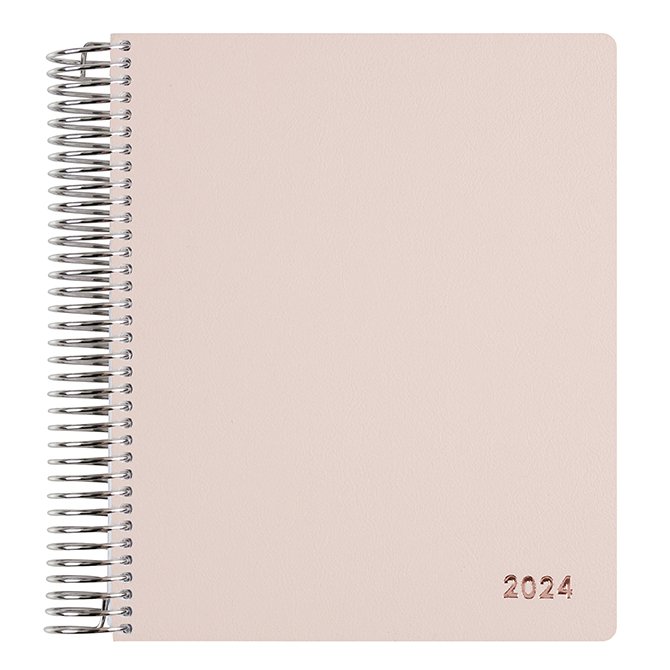Blush SnapIn Vegan Leather Teacher Lesson Planner Erin Condren