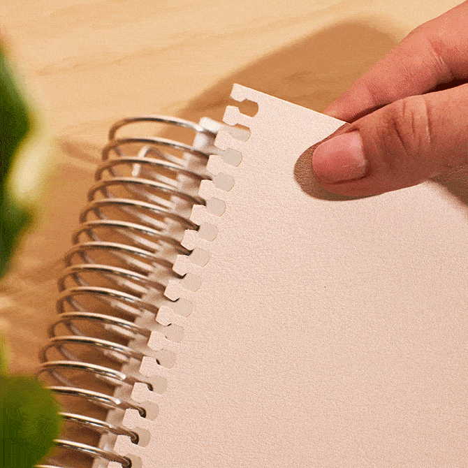 8.5x11 Blush SnapIn Vegan Leather Covers Erin Condren