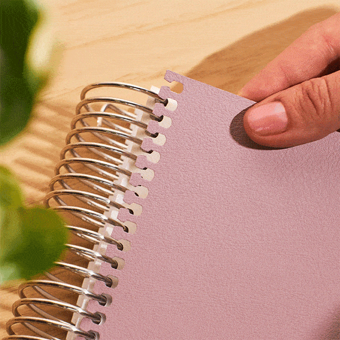 8.5x11 Wisteria SnapIn Vegan Leather Covers Erin Condren