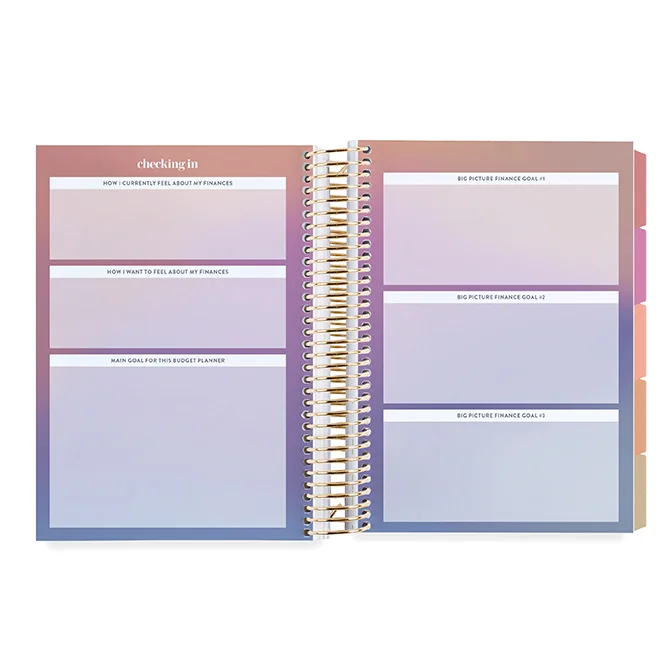 Purple Monthly Customize Budget Planner Book – soligtkitchen