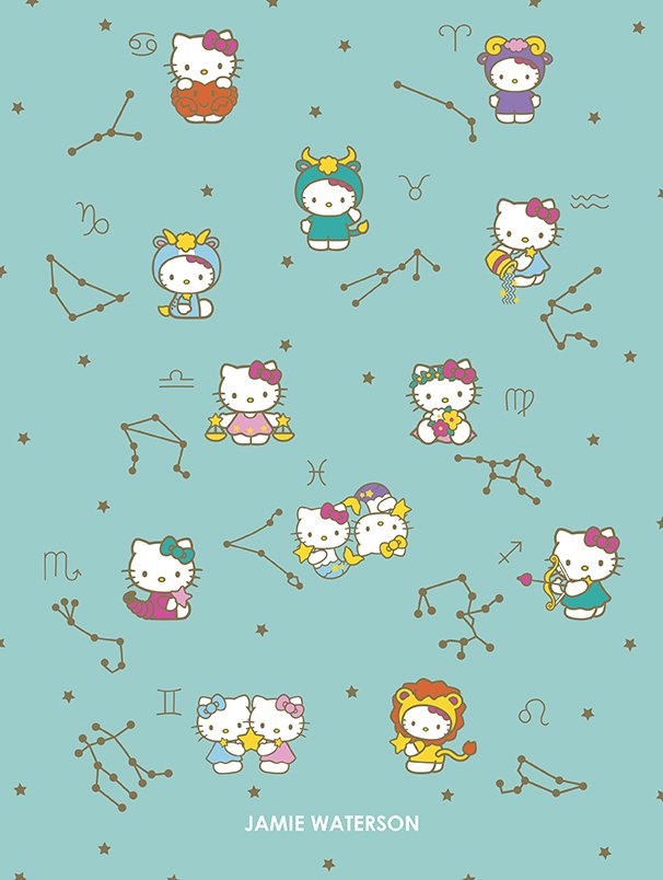Hello Kitty Colorful Zodiac Covers Erin Condren