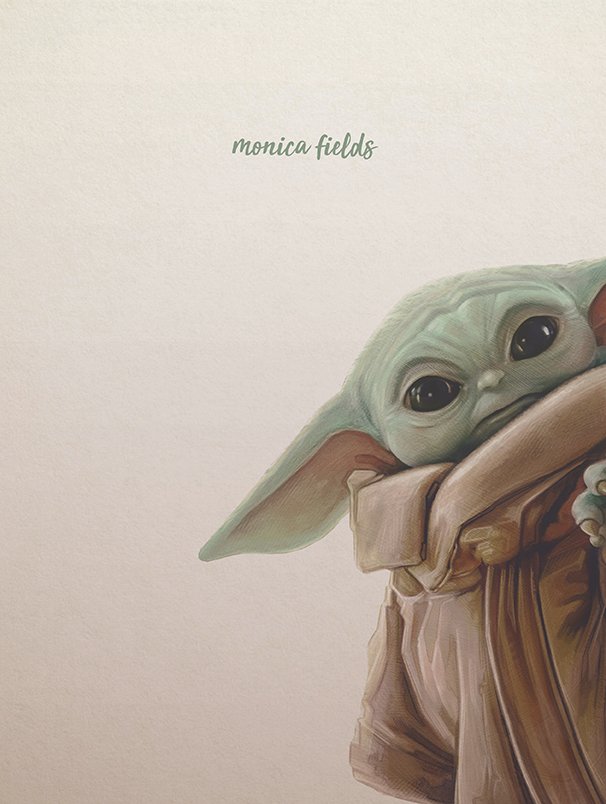 Baby Yoda (The Mandalorian), an art print by Bianca Copello - INPRNT