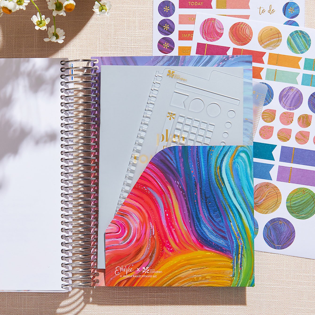 Watercolor Leopard Print A5 Daily LifePlanner™ Duo | Erin Condren