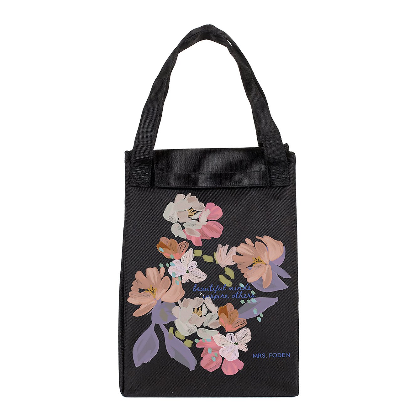 Bold Blooms Quote Custom Lunch Tote Erin Condren