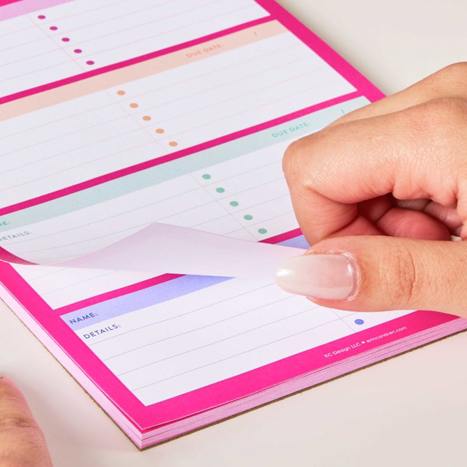 Project Tracker Notepad | Erin Condren