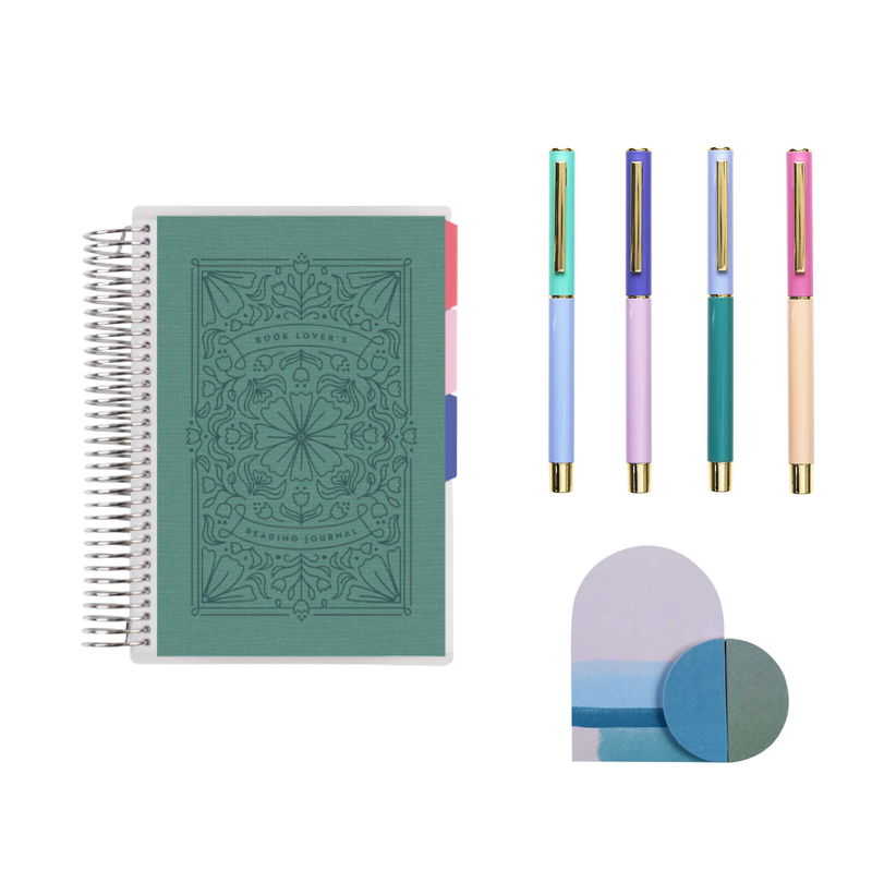 A5 Book Lovers Reading Log and Journal Bundle