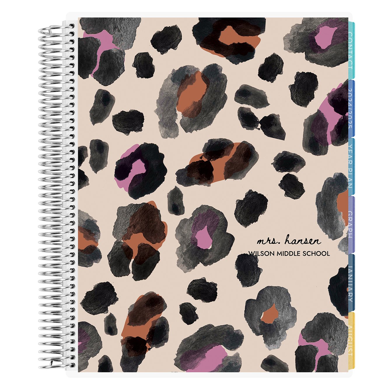 Homeschool Planner, Equine Cover Edition, 2022-2023 Lesson Planner, Watercolor Planner, Spiral bound, undated lesson plans, The Mushy order Mama