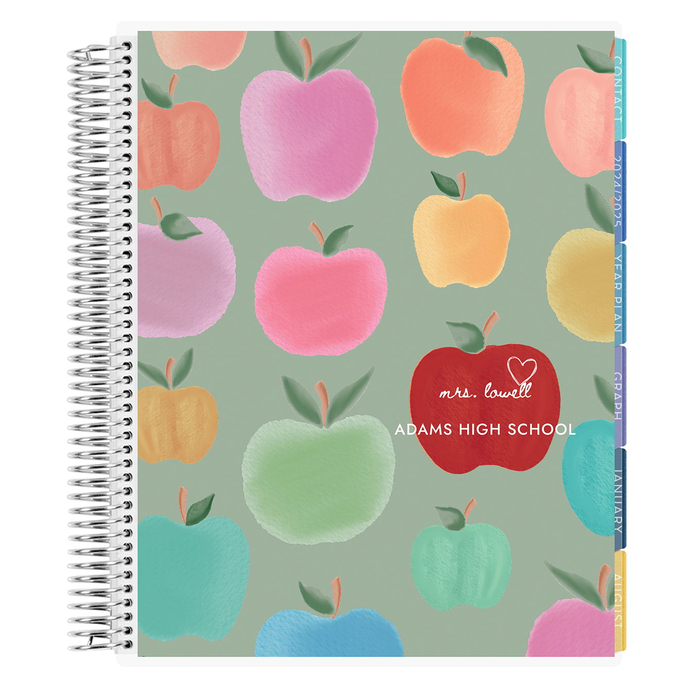 Rainbow Apples Spanish Teacher Lesson Planner