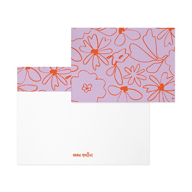 Art Deco Bordered Personalized Stationery Note Cards, Stationary For Women  – Jojostudios