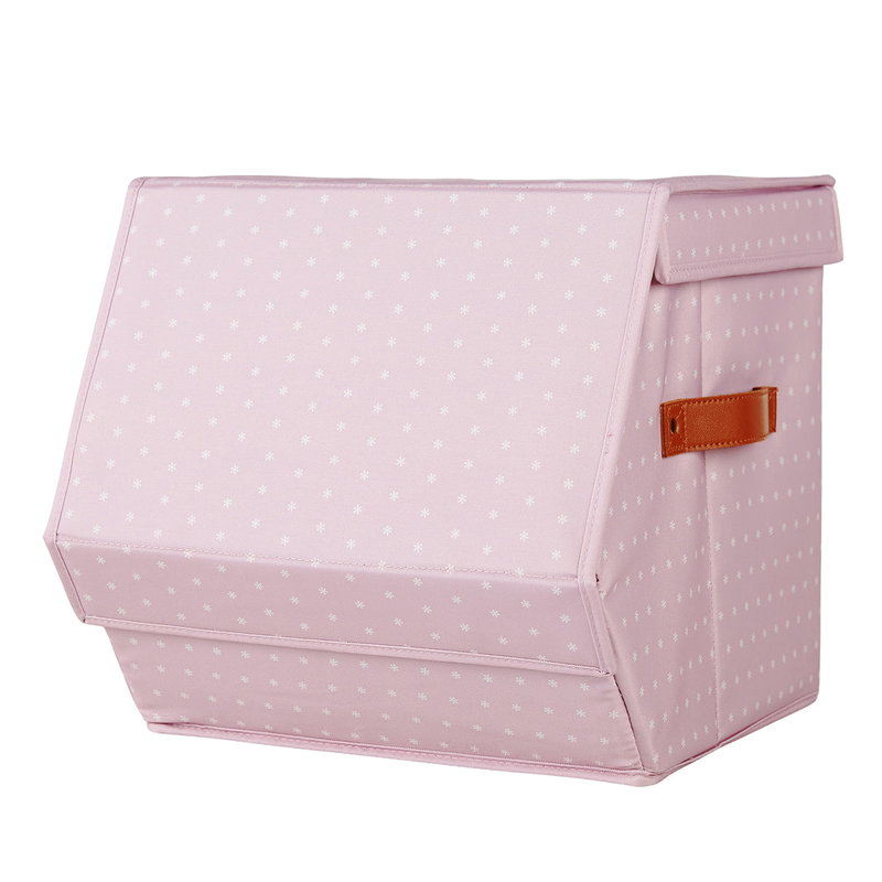 Lilac Asterisk Medium Collapsible Storage Organizer