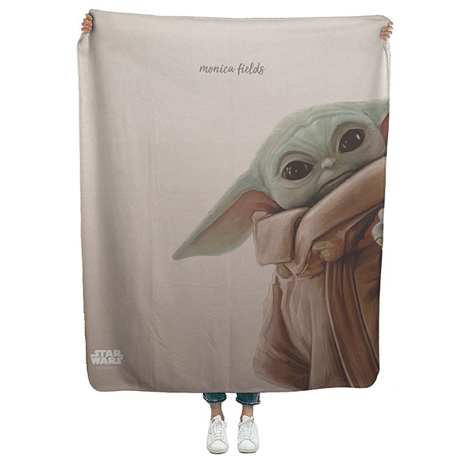 Baby yoda 2024 sherpa blanket