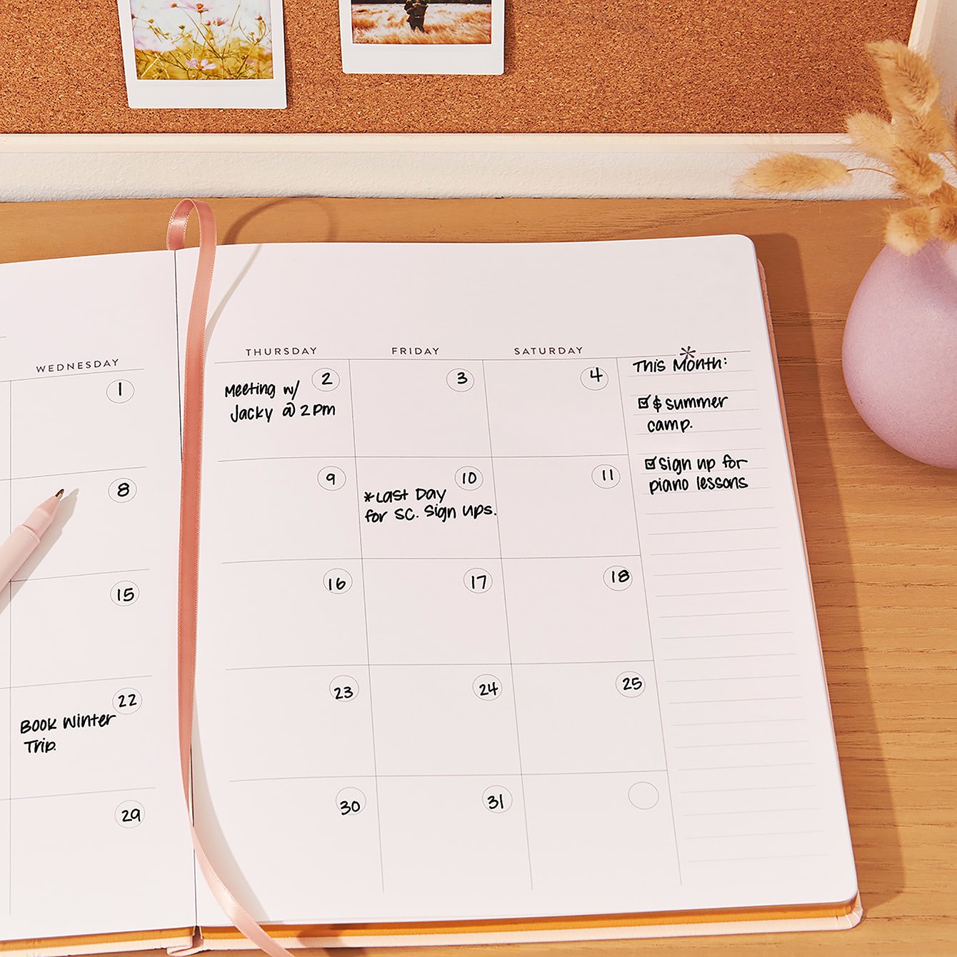 Blush Asterisk 8x10 Customizable Softbound LifePlanner™ Erin Condren