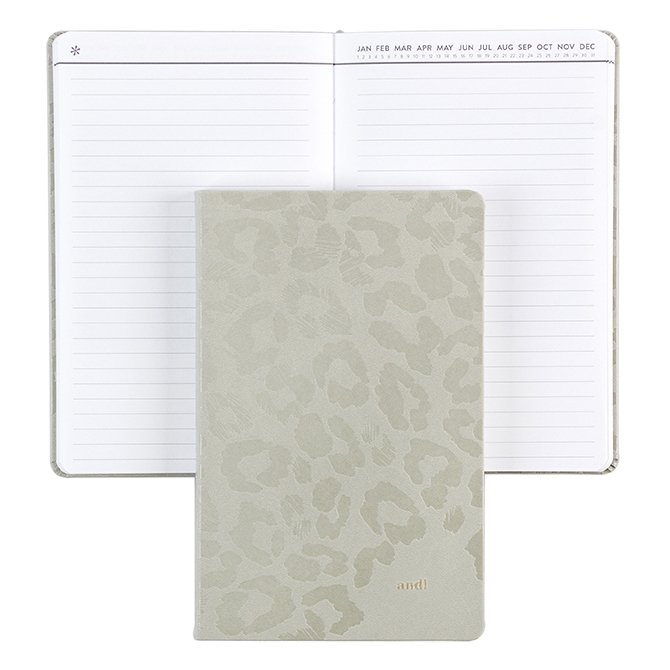 Metallic Leopard Print Lined Softbound Notebook Erin Condren