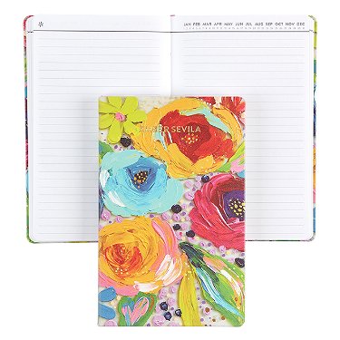 Erin Condren 7 x 9 Prompted Vision Journal - Cherry Blossom Changeable  Cover w/Rose Gold Coil. Vision Spreads, Lined, Dot grid, Sketchbook pages  w/