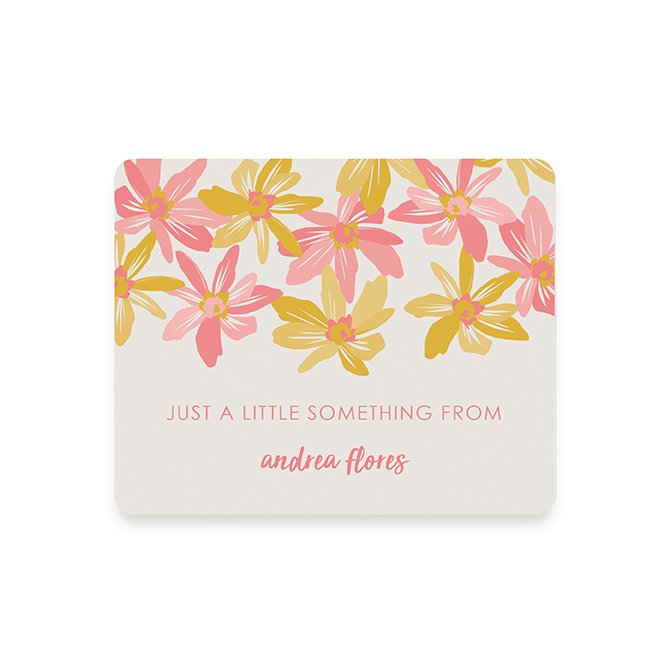 Painted Flowers Gift Labels