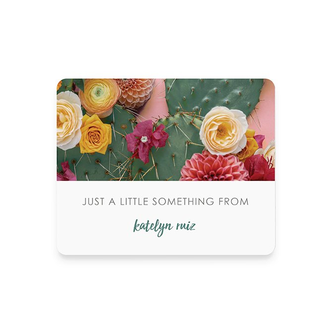 Green Wedding Shoes Cactus Gift Labels