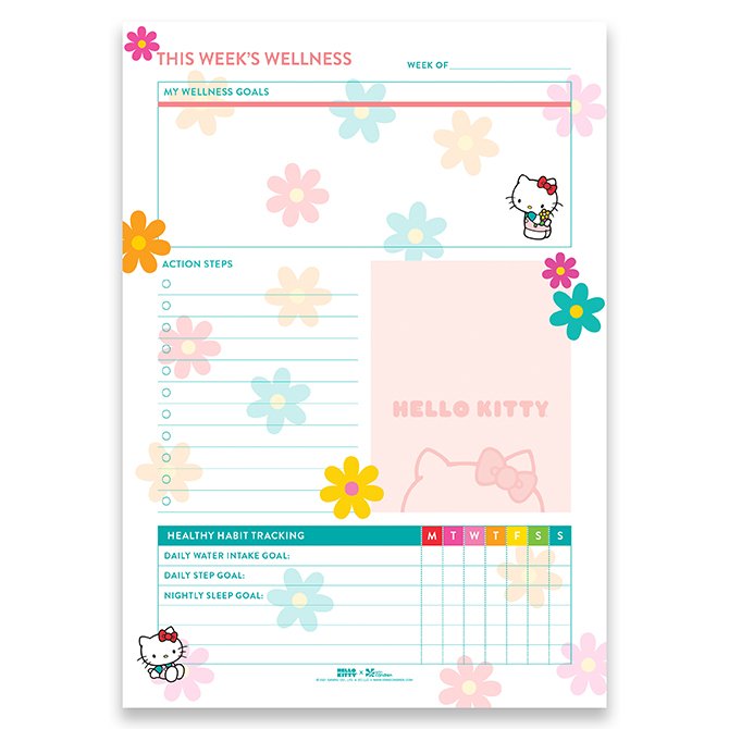 2023 Hello Kitty 6-Rings Personal Organizer Compact Planner